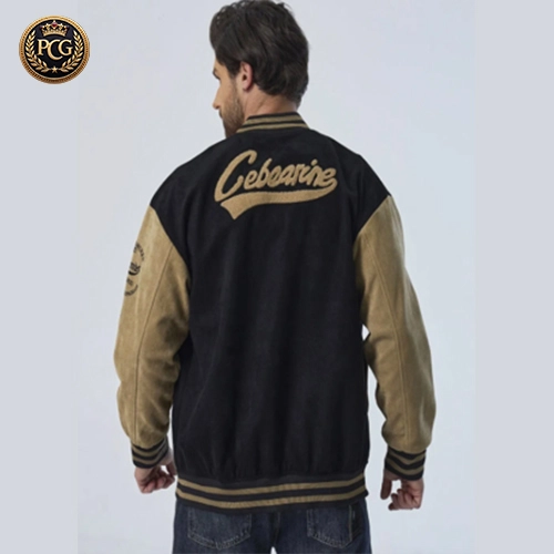 College University Baseball Varsity Jacket Back Side